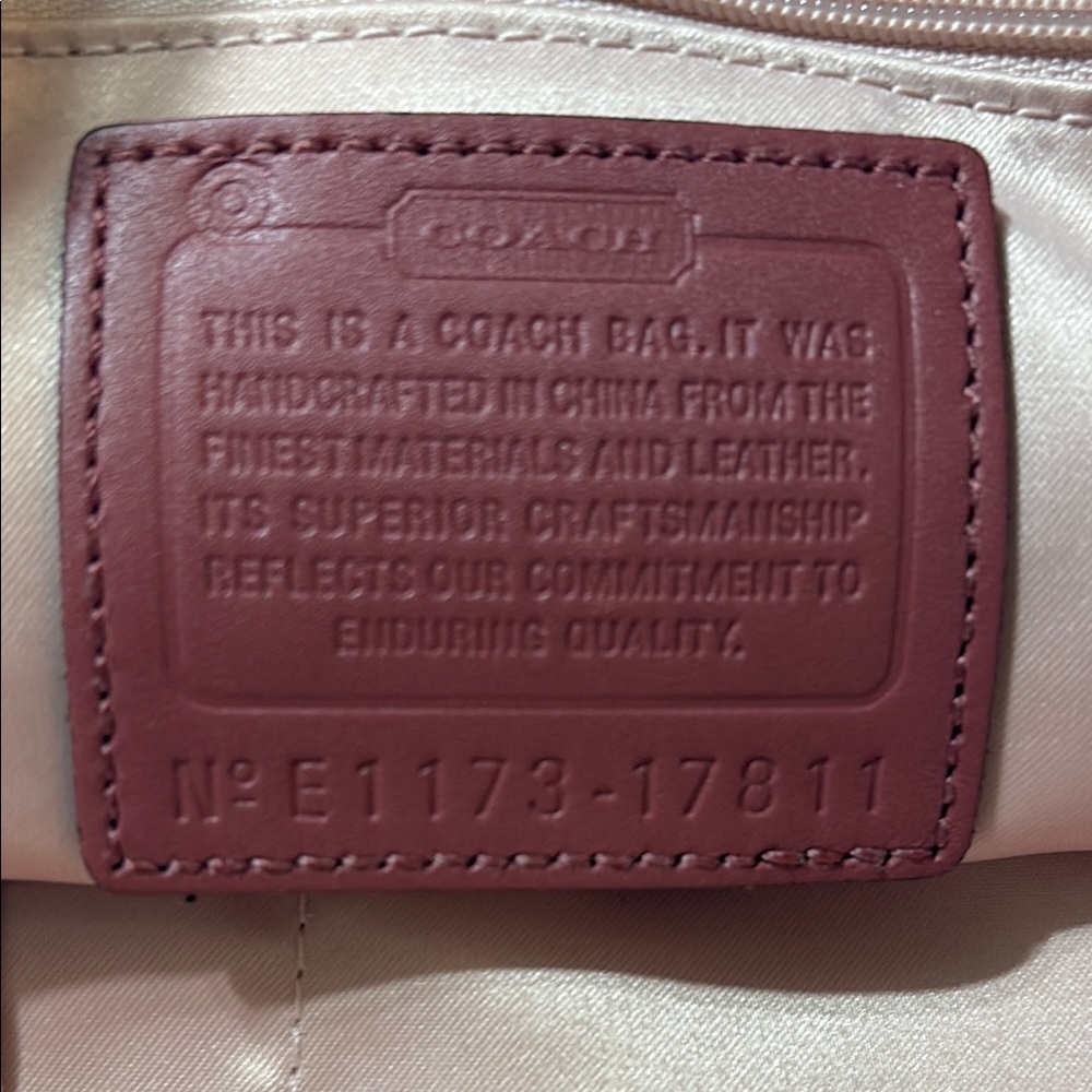 Coach Women's Pink Leather Satchel